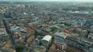 4k Görüntüler: Cenevre şehir manzarası, İsviçre  