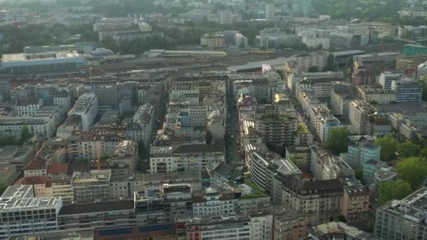 Panorama Del Paesaggio Urbano Ginevra Svizzera — Video Stock