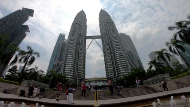 马来西亚吉隆坡 2018年10月1日 Kuala Lumpur Ccity Scape Downtown Famous Towers Top — 图库视频影像