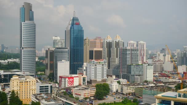 Kuala Lumpur Malaysia Settembre 2018 Giornata Sole Kuala Lumpur Panorama — Video Stock