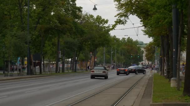 Wien Stadtbild Tag Zeit Zentrale Straßen Luftbild Österreich — Stockvideo