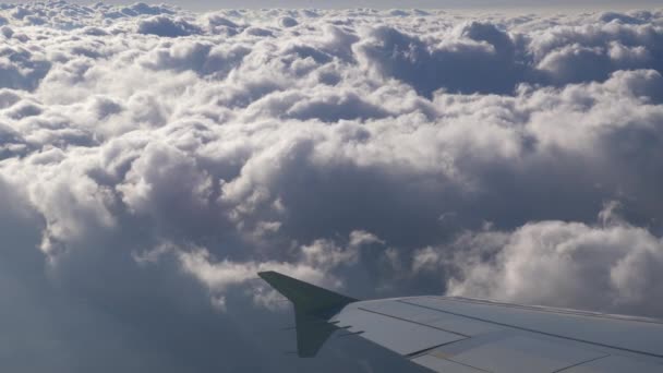 ウィーン上空の素晴らしい飛行機の飛行映像 — ストック動画