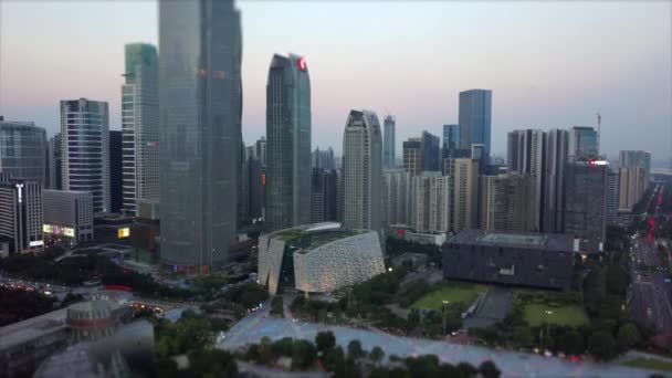 Dag Guangzhou Industriële Stad Landschap Luchtfoto Panorama Beeldmateriaal Porselein — Stockvideo