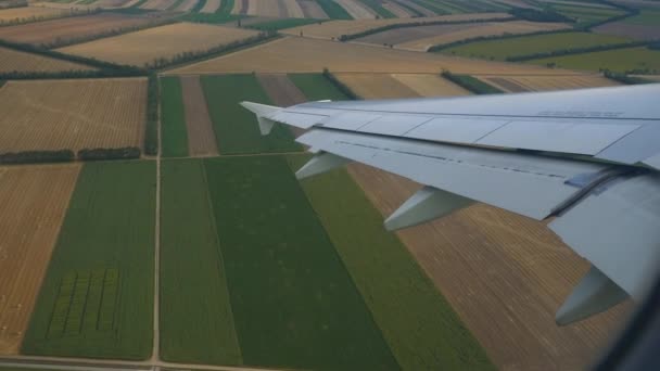 Increíbles Imágenes Vuelo Avión Sobre Viena — Vídeo de stock