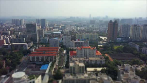 Ημέρα Ώρα Guangzhou Βιομηχανική Cityscape Εναέρια Πανόραμα Βίντεο Κίνα — Αρχείο Βίντεο