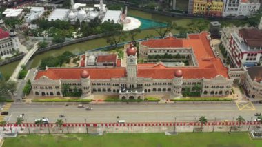KUALA LUMPUR, MALAYSIA - SEPTEMBER 25 2019: day time kuala lumpur şehir merkezindeki panorama 4k circa 25 Eylül 2019 kuala lumpur, malaysia.r, malaysia.