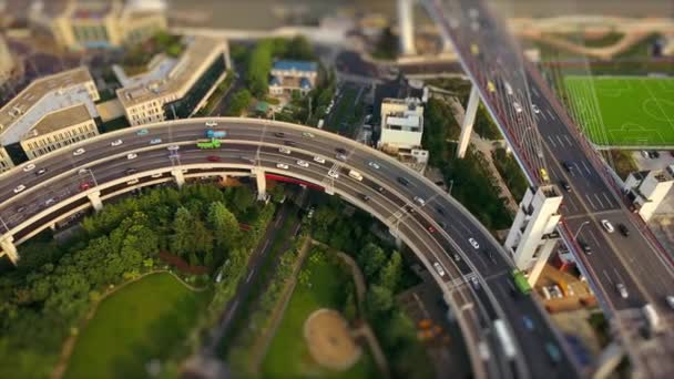 Shen Zhen Gündüz Şehir Trafiği Görüntü Panoraması — Stok video