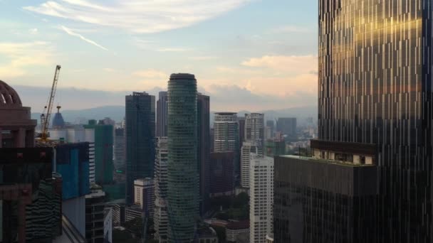 Kuala Lumpur Malajsie Září 2019 Slunečný Den Kuala Lumpur Centru — Stock video