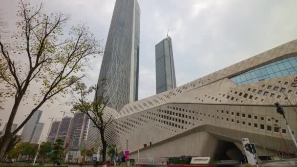 Denní Let Nad Nanjing Městské Dopravy Timelapse Letecké Panorama Záběry — Stock video