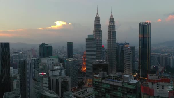 Κουάλα Λουμπούρ Μαλαισία Σεπτεμβρίου 2019 Ηλιόλουστη Μέρα Kuala Lumpur Downtown — Αρχείο Βίντεο