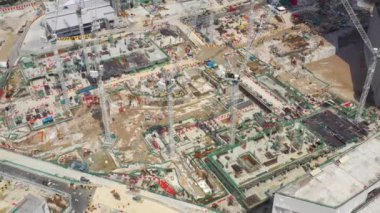 Kuala Lumpur, Malezya - 25 Eylül 2019: güneşli gün kuala lumpur şehir merkezi havacılık panorama 4k dolaylarında 25 Eylül 2018 Kuala lumpur, malezya, Malezya.