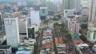 KUALA LUMPUR, MALAYSIA - SEPTEMBER 25 2019: day time kuala lumpur şehir merkezindeki panorama 4k circa 25 Eylül 2019 kuala lumpur, malaysia.r, malaysia.