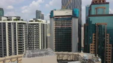 KUALA LUMPUR, MALAYSIA - SEPTEMBER 25 2019: day time kuala lumpur şehir merkezindeki panorama 4k circa 25 Eylül 2019 kuala lumpur, malaysia.r, malaysia.