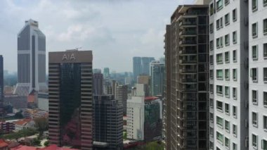 KUALA LUMPUR, MALAYSIA - SEPTEMBER 25 2019: day time kuala lumpur şehir merkezindeki panorama 4k circa 25 Eylül 2019 kuala lumpur, malaysia.r, malaysia.