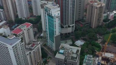 KUALA LUMPUR, MALAYSIA - SEPTEMBER 25 2019: day time kuala lumpur şehir merkezindeki panorama 4k circa 25 Eylül 2019 kuala lumpur, malaysia.r, malaysia.