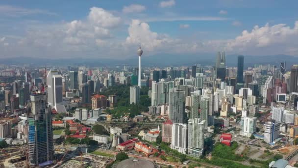 Kuala Lumpur Malaysia Settembre 2019 Day Timekuala Lumpur Downtown Aerial — Video Stock