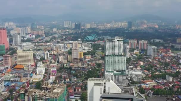 Kuala Lumpur Malaysia Szeptember 2019 Day Timekuala Lumpur Downtown Aerial — Stock videók
