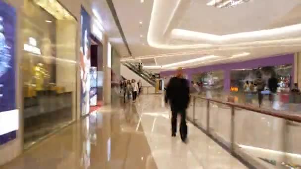 Famosa Ciudad Qingdao Lleno Centros Comerciales Pie Del Paisaje Tiempo — Vídeos de Stock