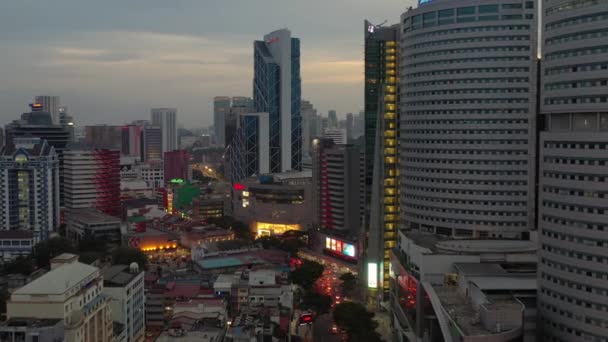 Kuala Lumpur Malaysia Září 2019 Večerní Kuala Lumpur Centru Vzdušného — Stock video