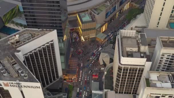 Kuala Lumpur Malaysia September 2019 Tageszeit Kuala Lumpur Innenstadt Verkehrskreuzung — Stockvideo