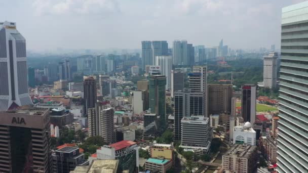 Kuala Lumpur Malaysia September 2019 Day Timekuala Lumpur Downtown Aerial — 图库视频影像