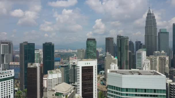 Kuala Lumpur Malaysia September 2019 Dag Timekuala Lumpur Downtown Aerial — Stockvideo