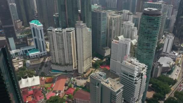 Kuala Lumpur Malaysia 2019 Day Timekuala Lumpur Downtown Air Panorama — Stock video