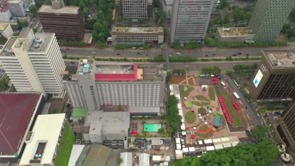 Jakarta Indonesië Maart 2020 Prachtig Luchtlandschap Van Jakarta Stad Skyline — Stockvideo