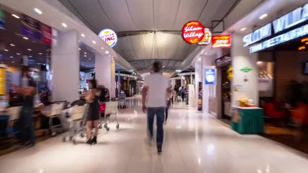 Bangkok calles de la ciudad con la gente — Vídeos de Stock