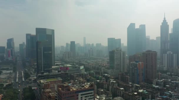 Día Hora Guangzhou Paisaje Urbano Industrial Panorama Aéreo Material Archivo — Vídeos de Stock