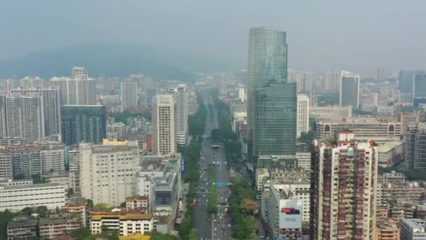 Dagtid Guangzhou Industristadsbild Antenn Panorama Film Porslin — Stockvideo