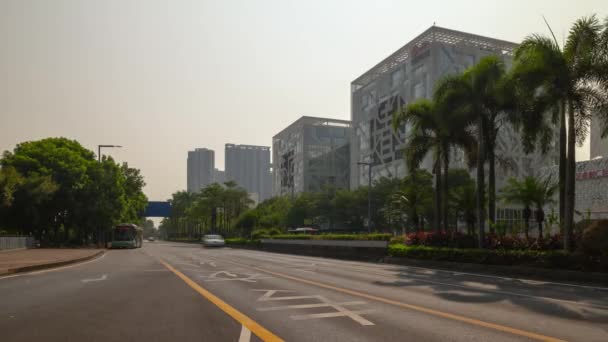 Dag Guangzhou Industriële Stad Landschap Luchtfoto Panorama Tijdapse Beeldmateriaal Porselein — Stockvideo