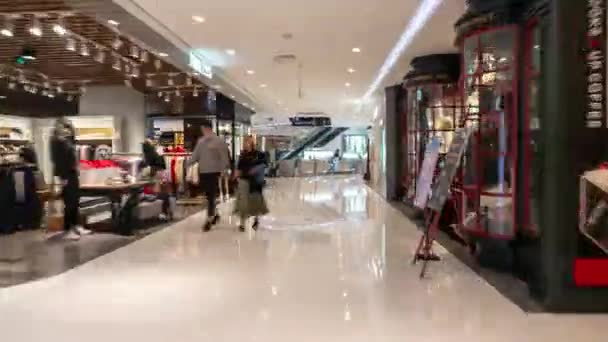 Qingdao China Setembro 2019 Famosa Baía Cidade Qingdao Lotada Shopping — Vídeo de Stock