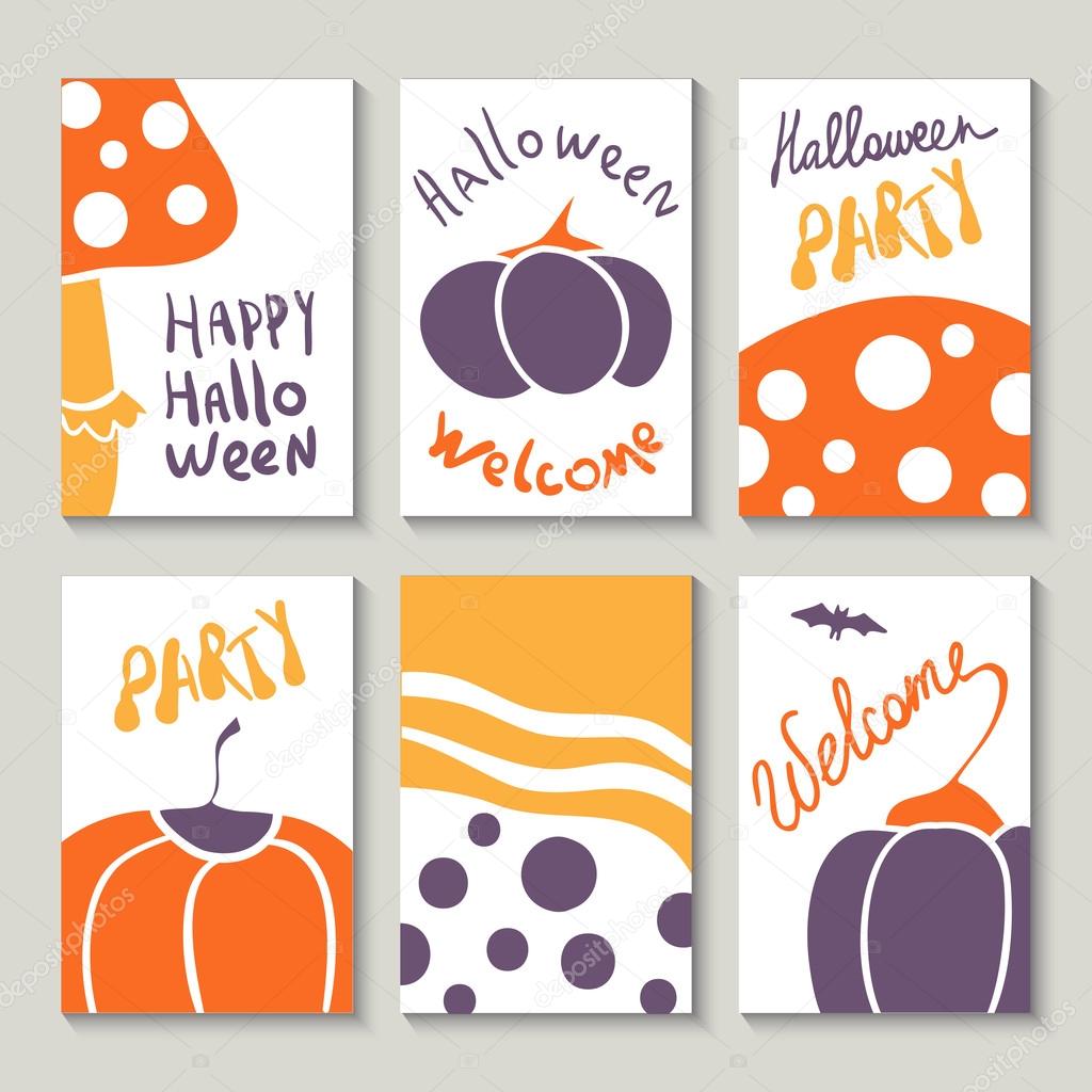 Print templates set for Halloween