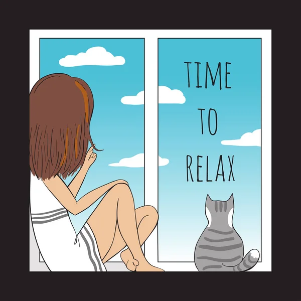 Tijd om te ontspannen — Stockvector