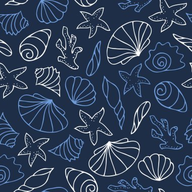 Karanlık kontur seamless modeli