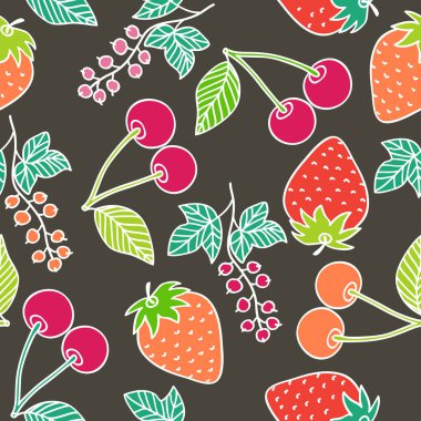 Sulu çilek seamless modeli.