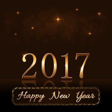 Mutlu yeni yıl arka plan altın yağmur