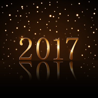 Mutlu yeni yıl arka plan altın yağmur