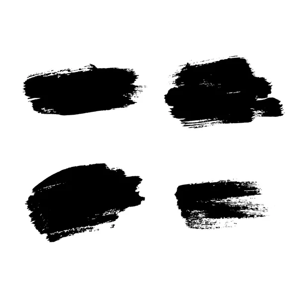 Grunge brosses fond texture ensemble — Image vectorielle