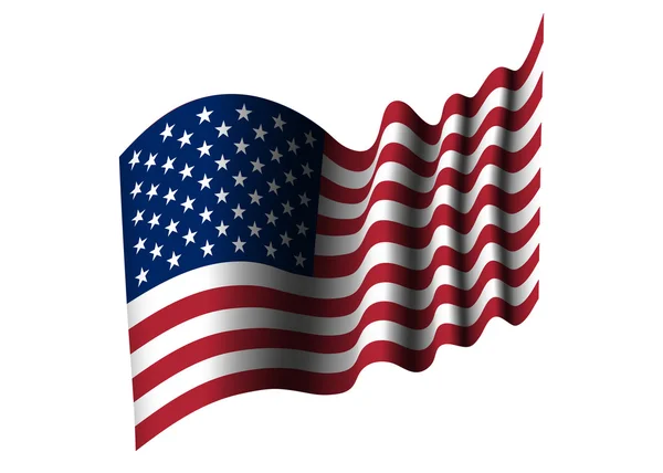 Amerikai zászló izolálva — Stock Vector