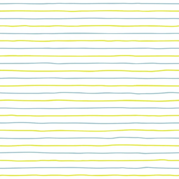 Sorunsuz elle çizilmiş desen çizgili. Kesintisiz mavi sarı arka plan. Pastel duvar kağıdı el boyalı. Sorunsuz şirin zemin. Vektör çizim.