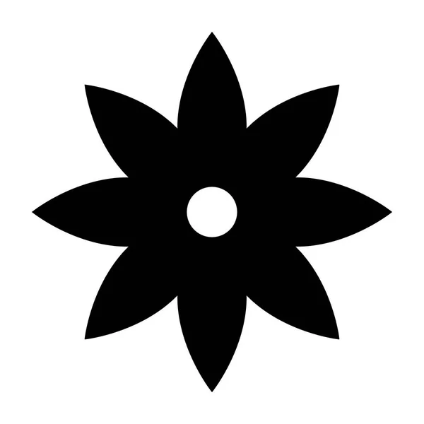 Kwiat ikona. Element prosty i minimalistyczny design z geometrycznych kształtów. Ilustracja wektorowa. Wektor Stockowy
