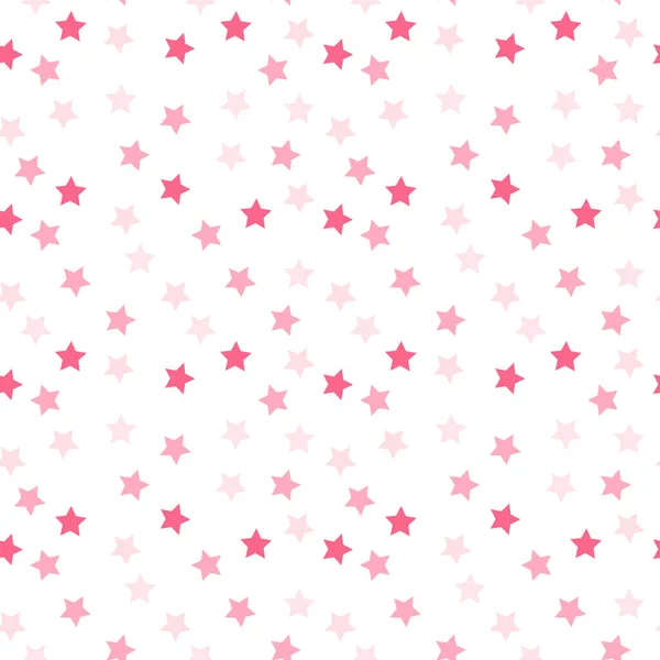 Bezszwowe gwiazdy różowy wzór. Ilustracja wektorowa. Wektor Stockowy