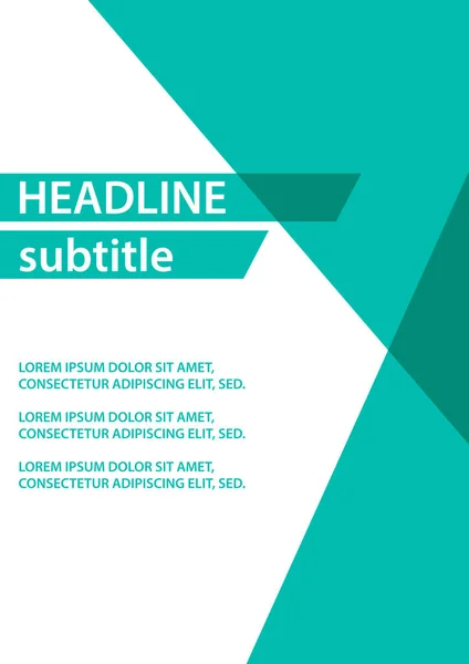 Soyut poster şablonu. Vektör çizim.