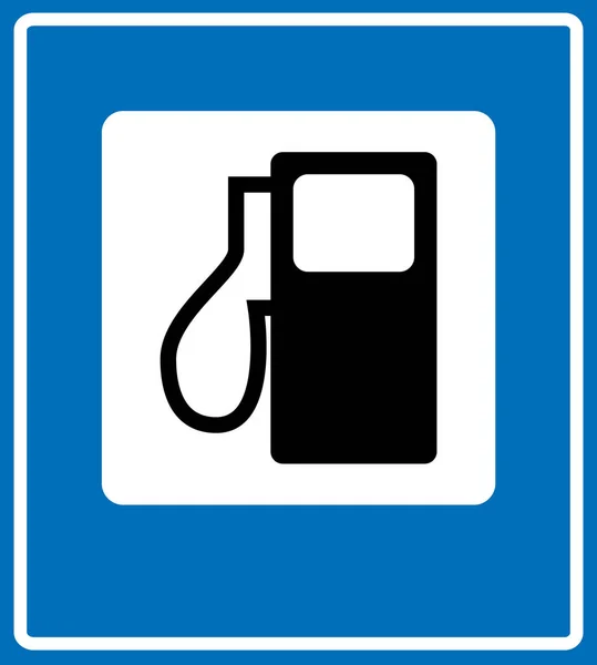 Bomba de combustible, icono de gasolinera — Vector de stock