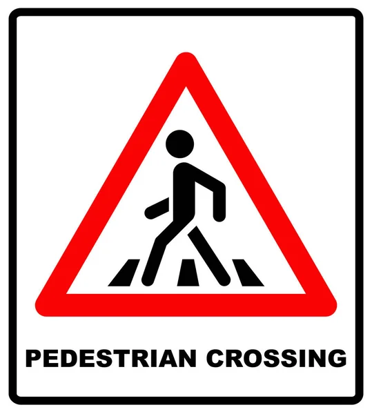 Fußgänger-Symbol-Vektor-Illustration isoliert auf weißem Hintergrund — Stockvektor