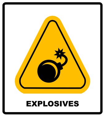 vektör çizimi etiket bomba
