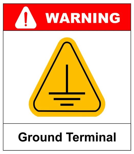 Electrical grounding sign. — Stock Vector