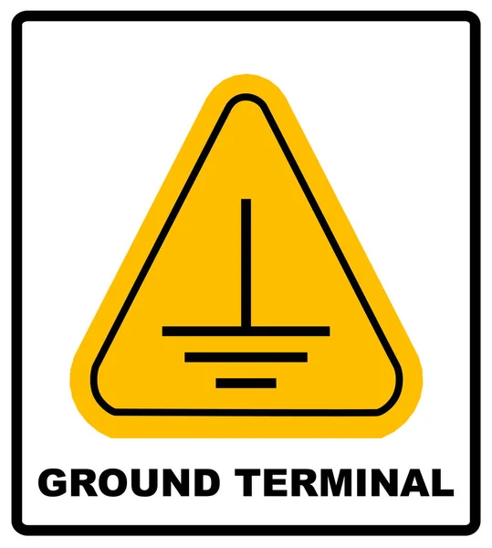 Electrical grounding sign. — Stock Vector